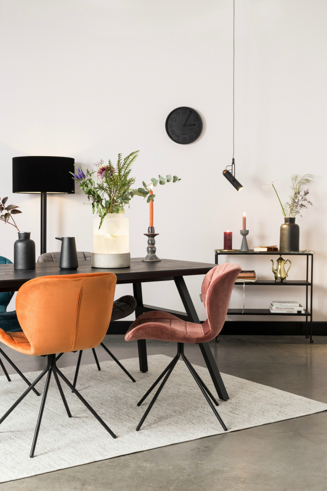Stol 'Omg' - Sammet/Orange