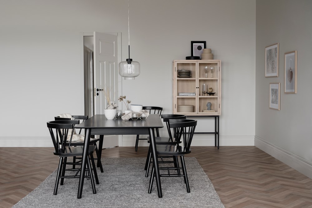 Matbord 'Lotta' 180x90cm - Svart