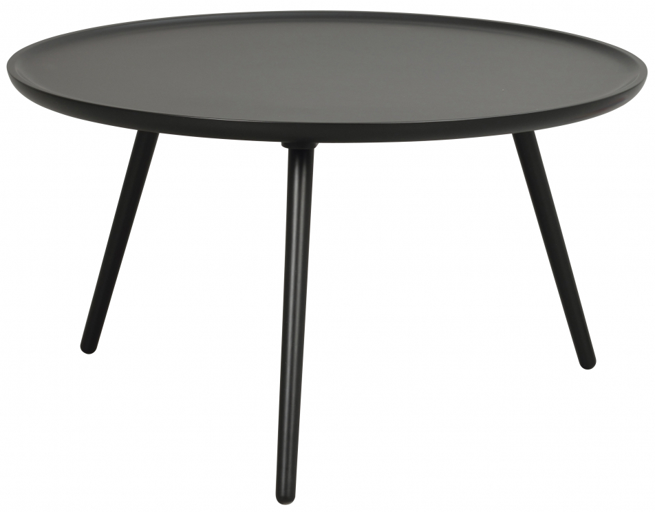 soffbord 'daisy' runt 80cm - svart