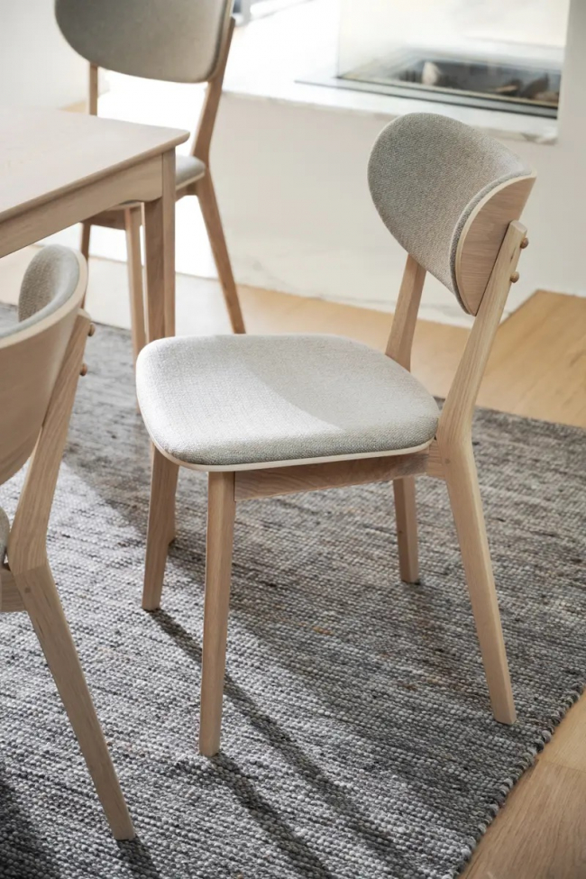 Stol 'Kato' - Grå/beige/vitpigmenterad