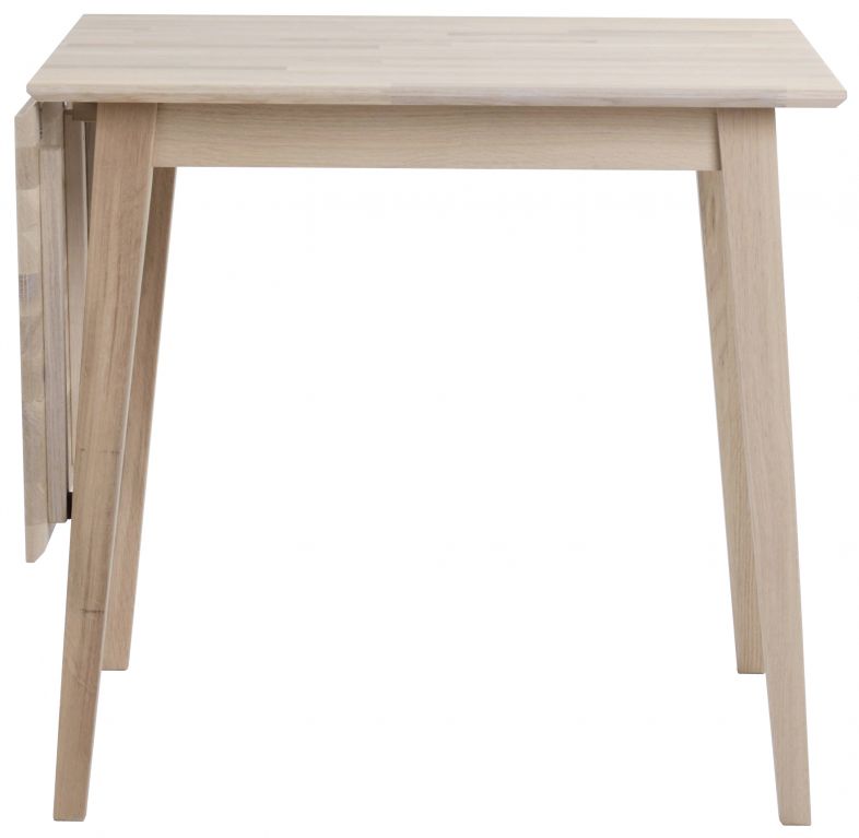 Matbord 'Filippa' 80x80cm - Vitpigmenterad Ek