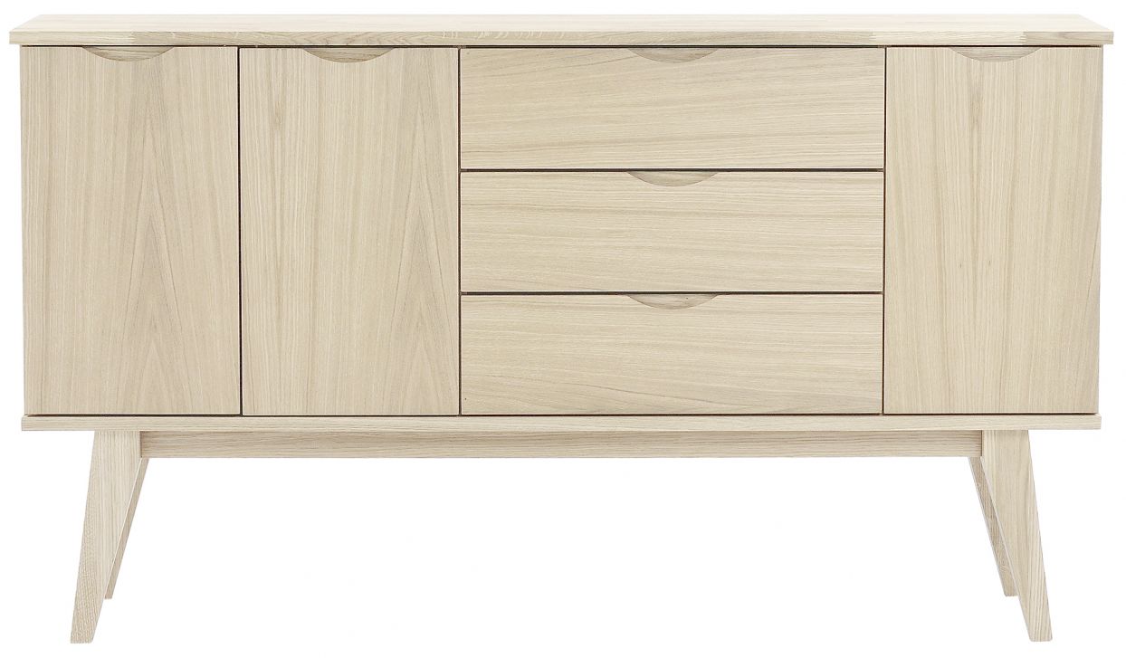 sideboard 'filippa' 150x85cm - ek/vitpigmenterad