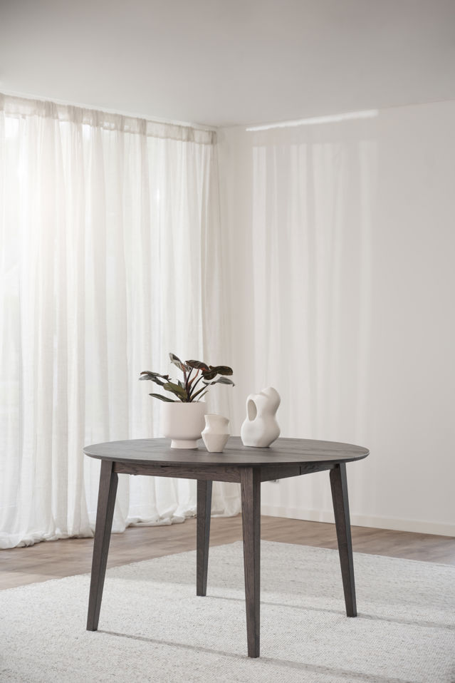 Matbord 'Filippa' Runt 120cm - Mörkbrun