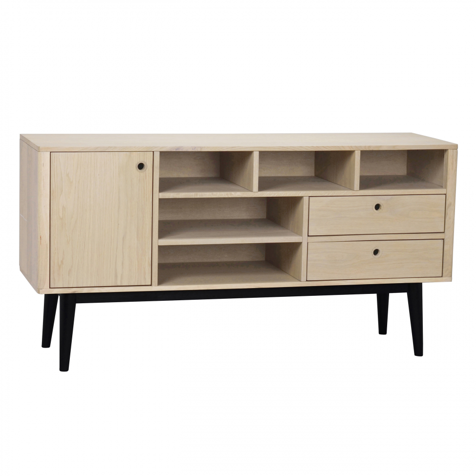Sideboard 'Vienna' Vitpigmenterad EkSvart – Rowico Brooklyn matbord Eksvart 119822 | Möbler från Rowico
