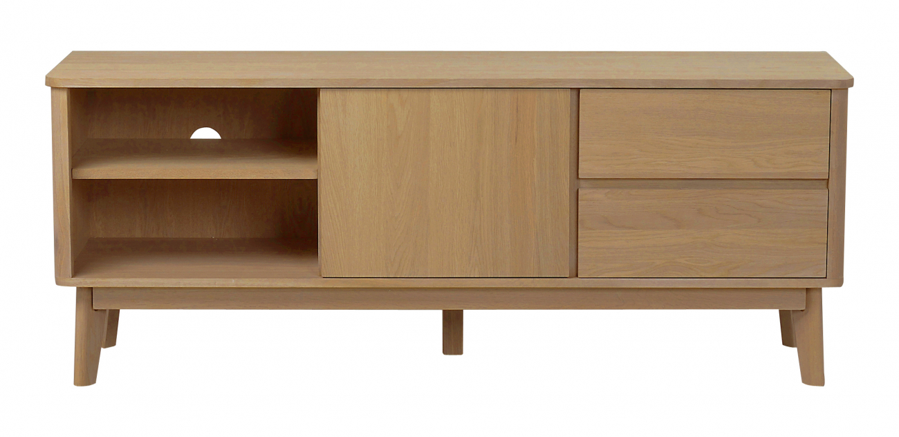 TV-bänk 'Yumi' 152x42cm - Ek