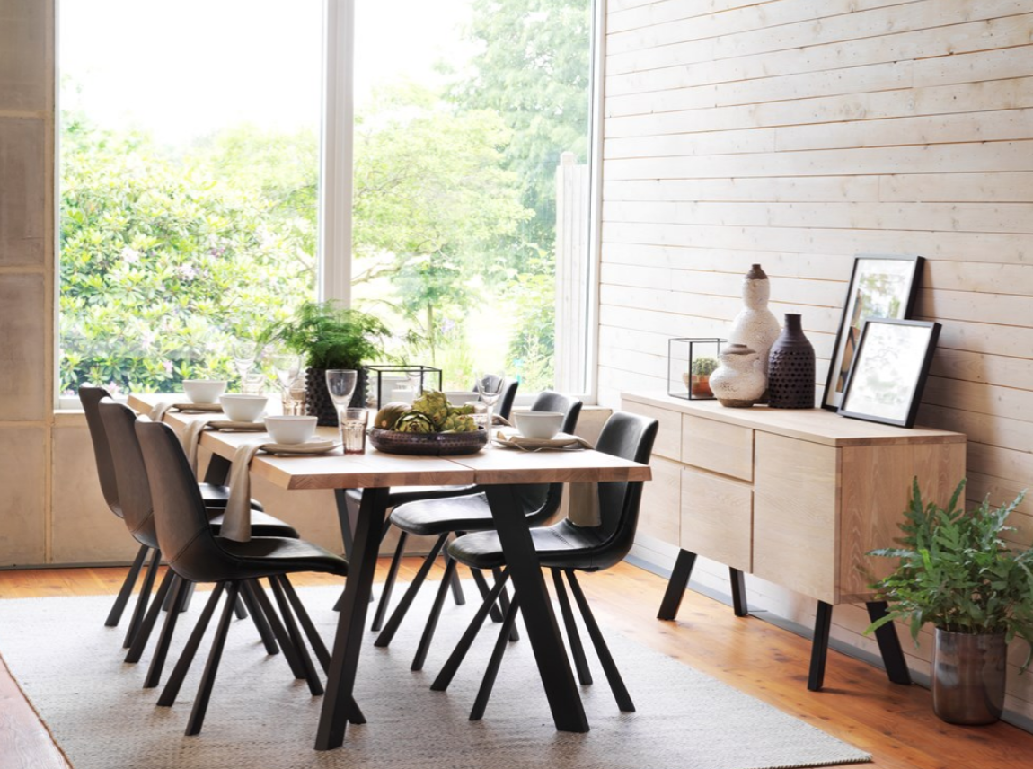 Sideboard 'Fred' - Vitpigmenterad Ek