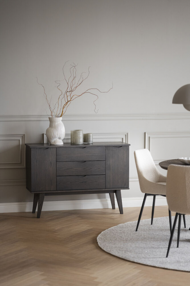 Sideboard 'Filippa' 122x85cm - Mörk ek