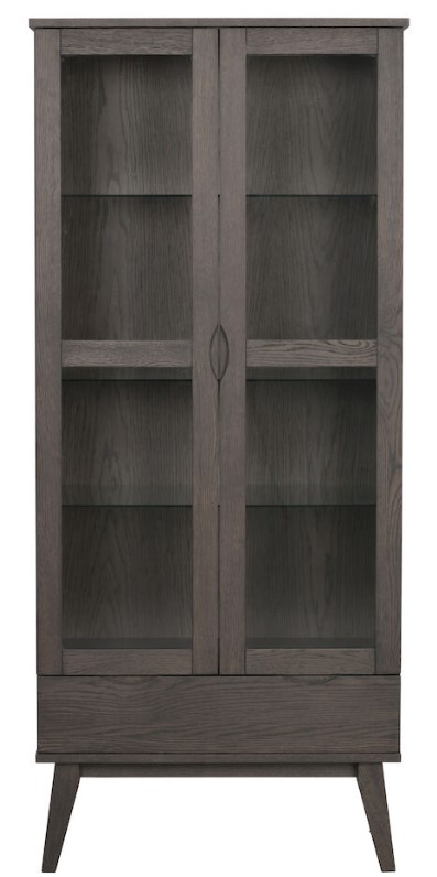 vitrinskåp 'filippa' - mörkbrun