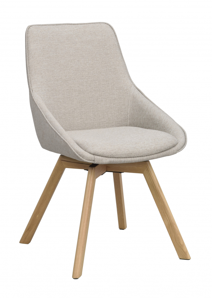 Stol 'Alison' - Beige/ek