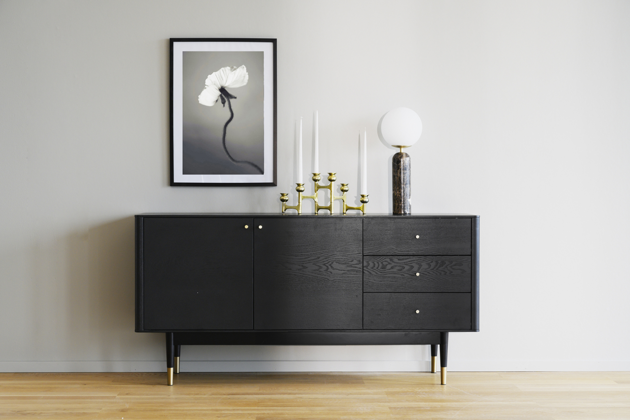 Sideboard 'Fenwood' - Svart