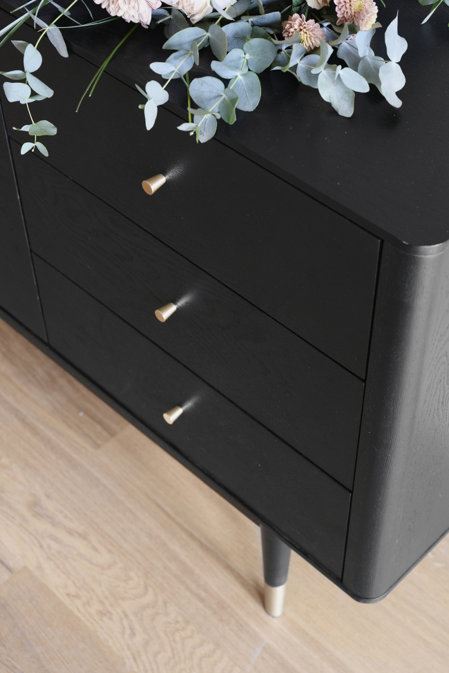 Sideboard 'Fenwood' - Svart