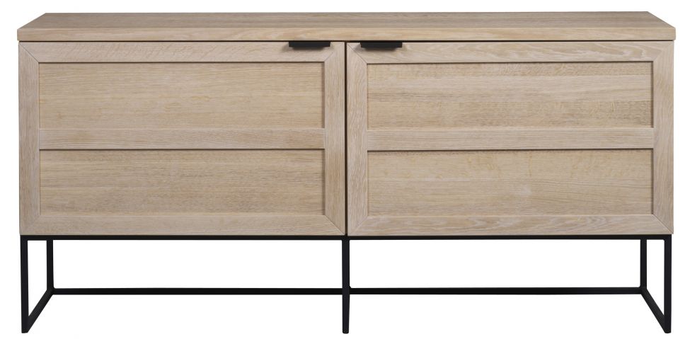 sidobord 'everett' - vitpigmenterad ek