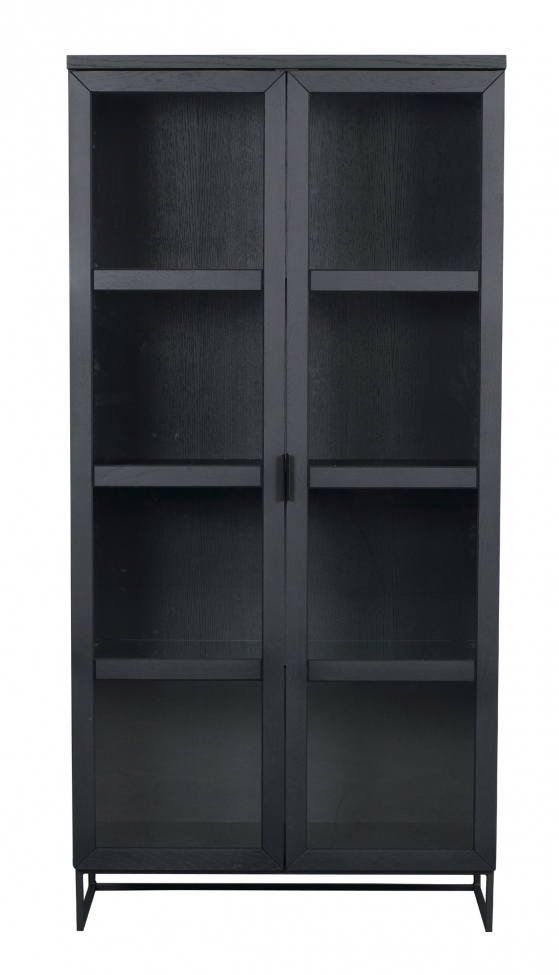 vitrinskåp 'everett' - svart