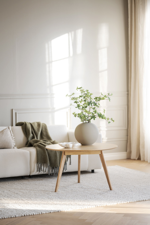 Soffbord 'Yumi' Runt 90cm - Ek