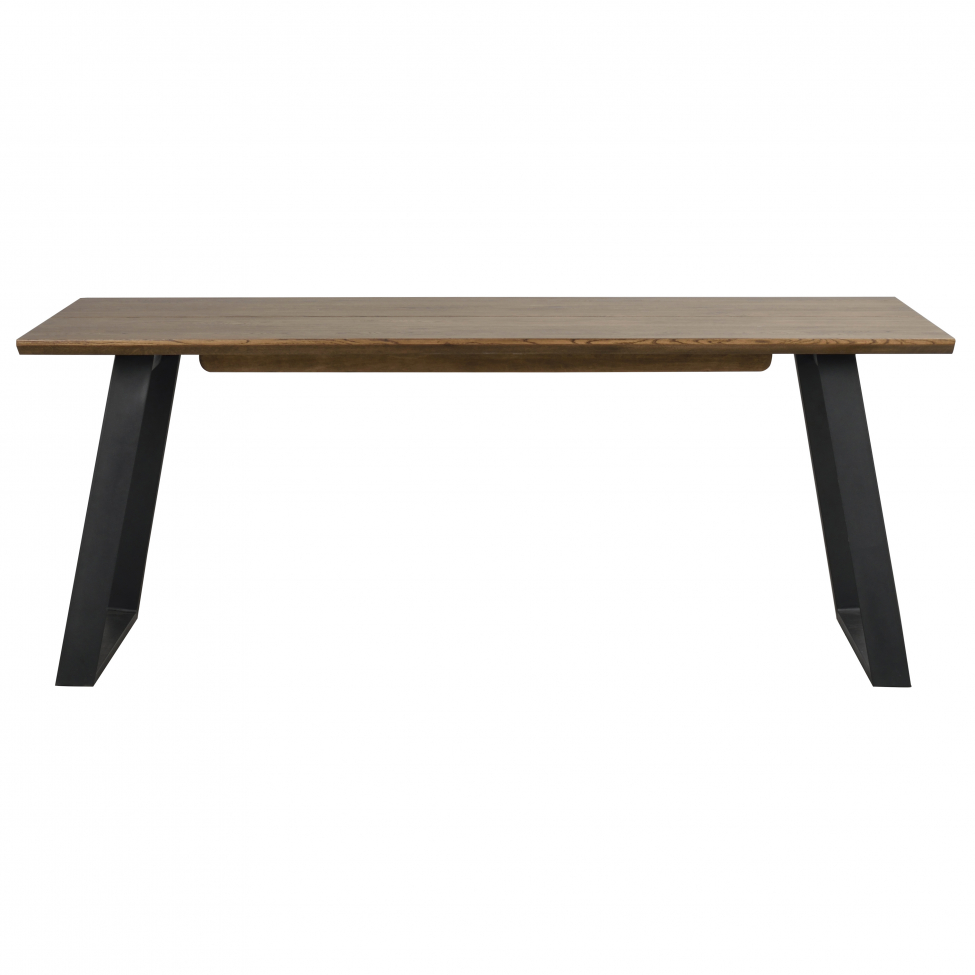 matbord 'melville' 210x95cm - brun/svart