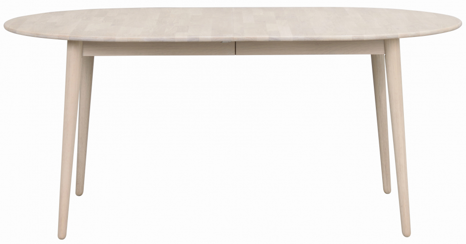 matbord 'tyler' ovalt 170x105cm - vitpigmenterad ek