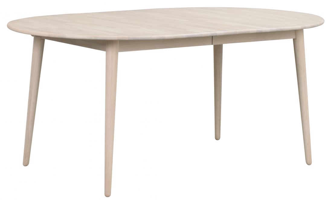 Matbord 'Tyler' Ovalt 170x105cm - Vitpigmenterad Ek