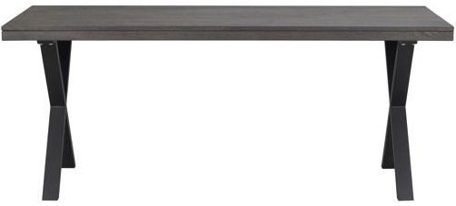 matbord 'brooklyn' 170x95cm - mörkbrun/x-ben