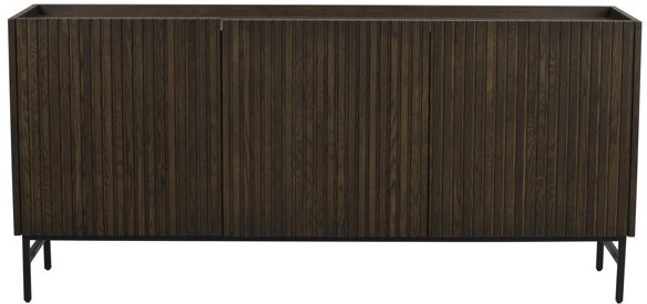 sideboard 'halifax' 160x40cm - brun/svart