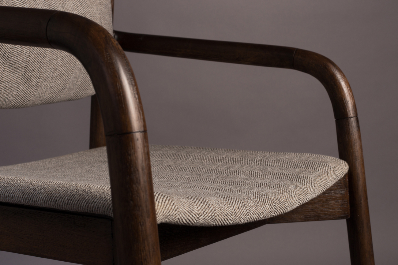 Stol 'Torrance' Armstöd - Beige/Brun