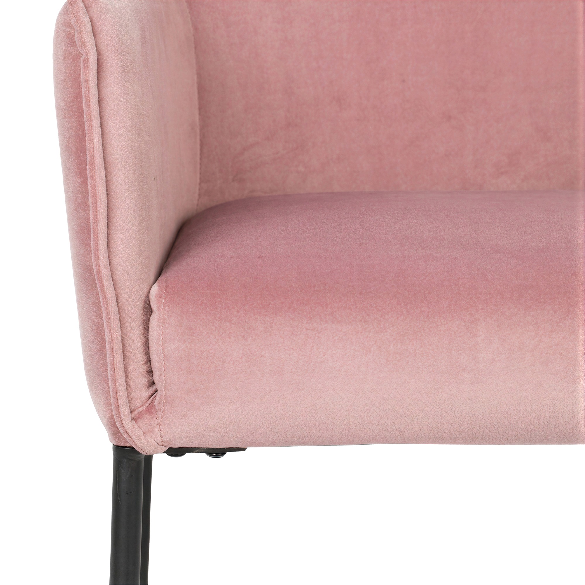 Fåtölj 'Dion' - Sammet/Rosa