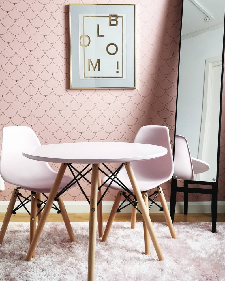 Barnstol 'Brooklyn' Pastelrosa Barnstol 'Brooklyn' Pastelrosa