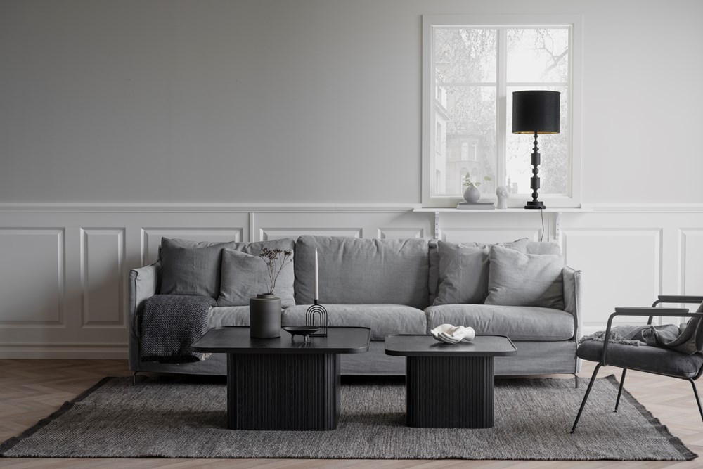Soffbord 'Sullivan' 80x80cm - Svart