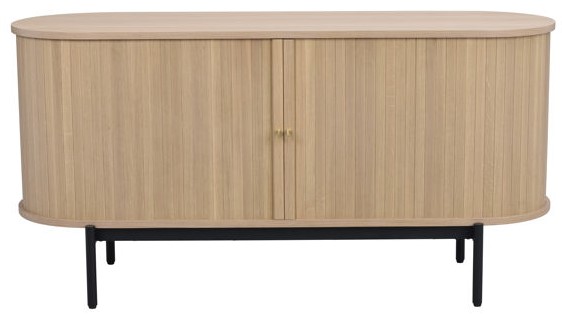 sideboard 'haddington' - vitpigmenterad/svart