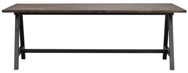 Matbord 'Carradale' 220x100cm - Brun/A-ben