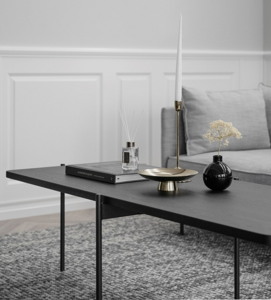 Soffbord 'Shelton' 145x60cm - Svart