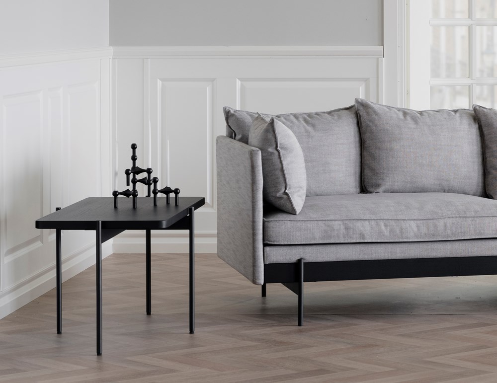 Soffbord 'Shelton' 90x50cm - Svart