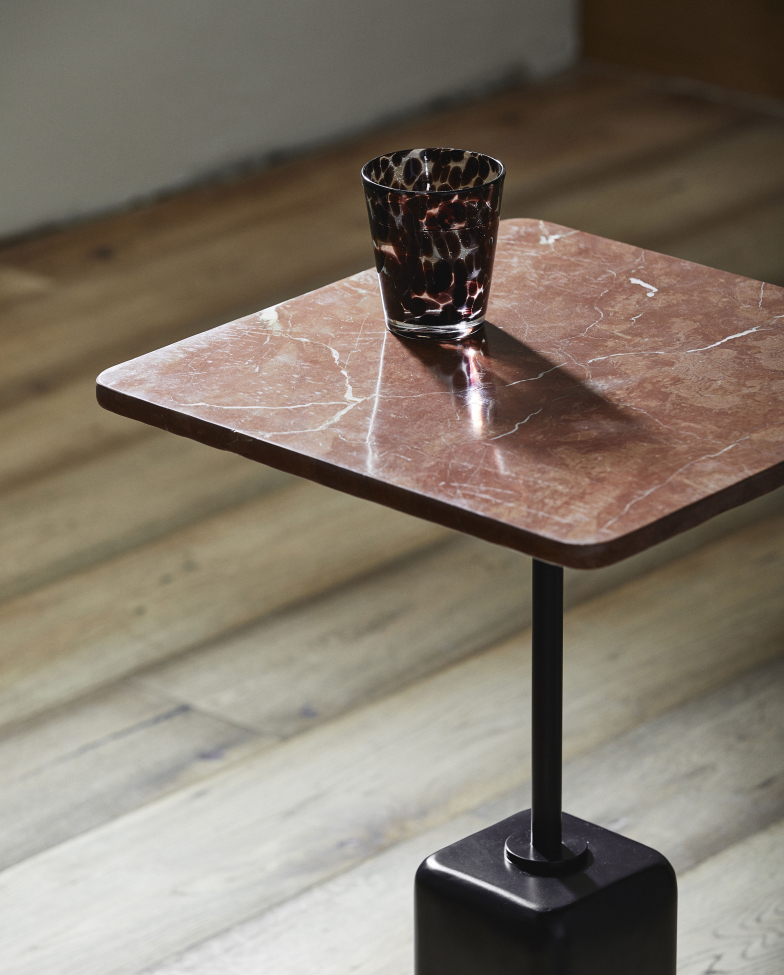 Sidobord 'Chao' - Marmor/Rost