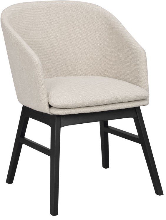 Karmstol 'Windham' - Beige/Svart