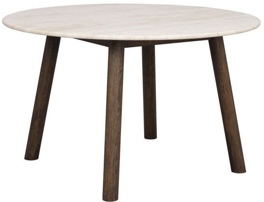 Matbord 'Taransay' Runt 125cm - Beige/Brun