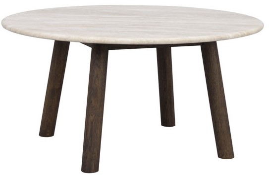 Soffbord 'Taransay' Runt 90cm - Beige/Brun