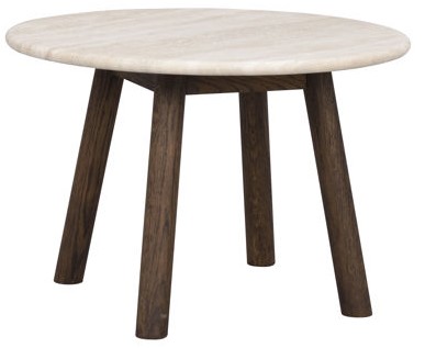 Soffbord 'Taransay' Runt 60cm - Beige/Brun