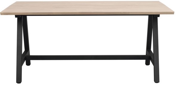 matbord 'carradale' 170x100cm - vitpigmenterad/a-ben