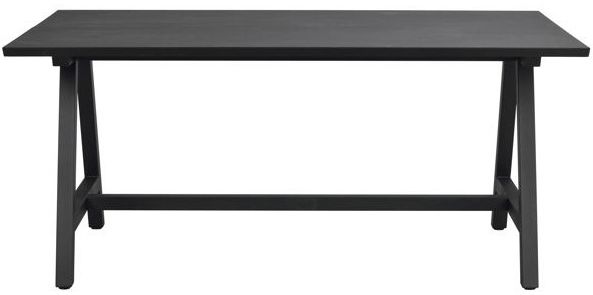 matbord 'carradale' 170x100cm - svart/a-ben