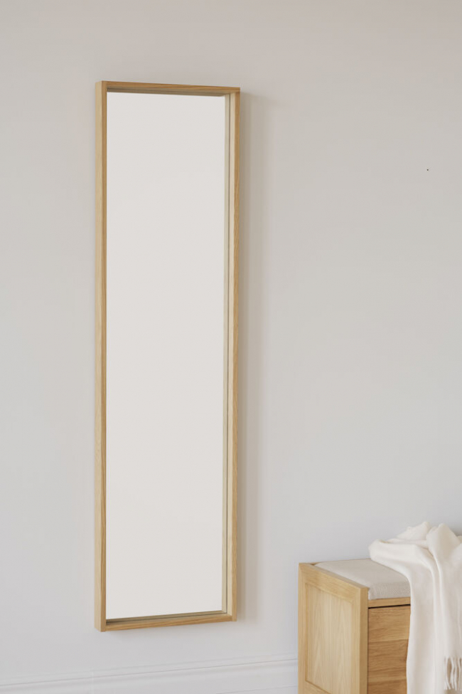 Spegel 'Hillmond' 150x40cm - Ek