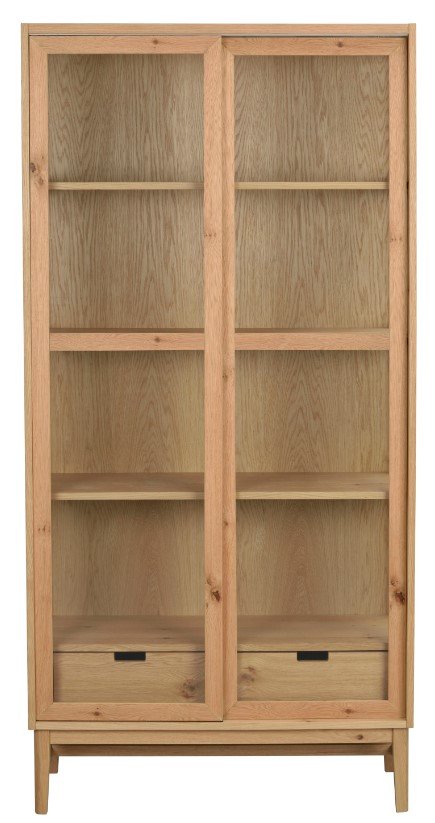 vitrinskåp 'hazelton' - ek