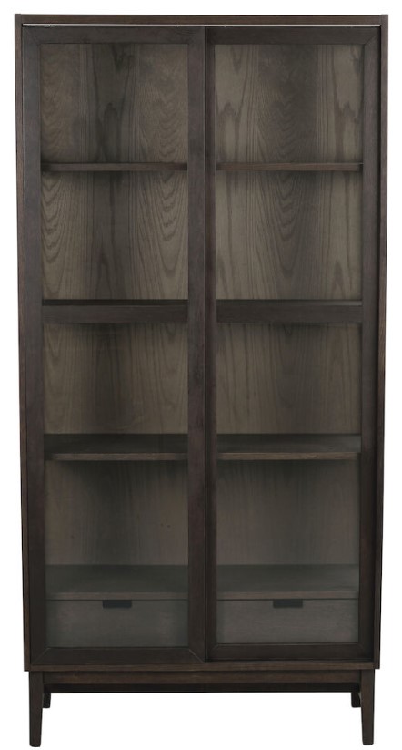 Vitrinskåp 'Hazelton' - Brun