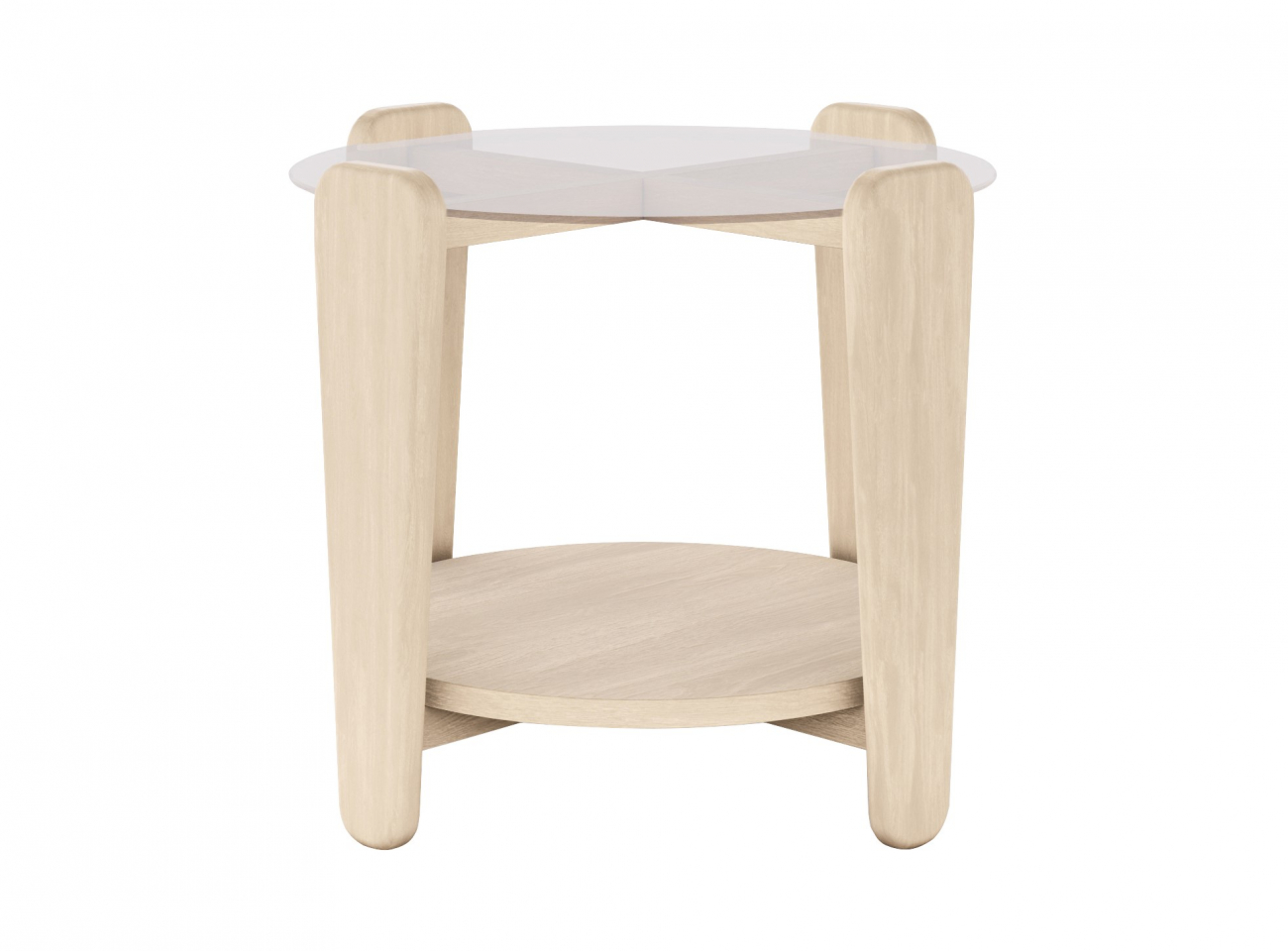 soffbord 'arran' ø52 - vitpigmenterad