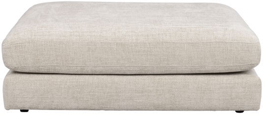 fotpall 'duncan' - ljusgrå