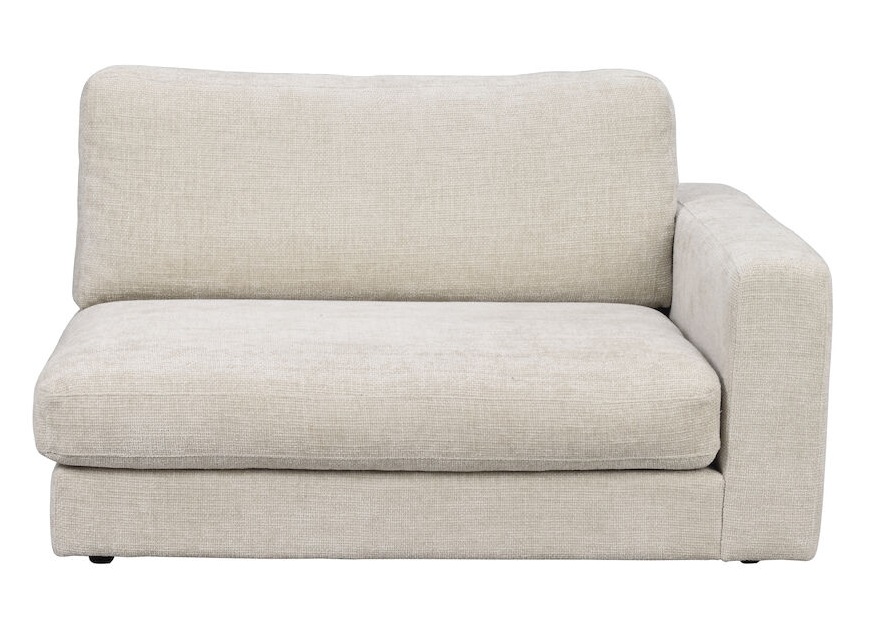 hörnfåtölj 'duncan' höger - ljusgrå