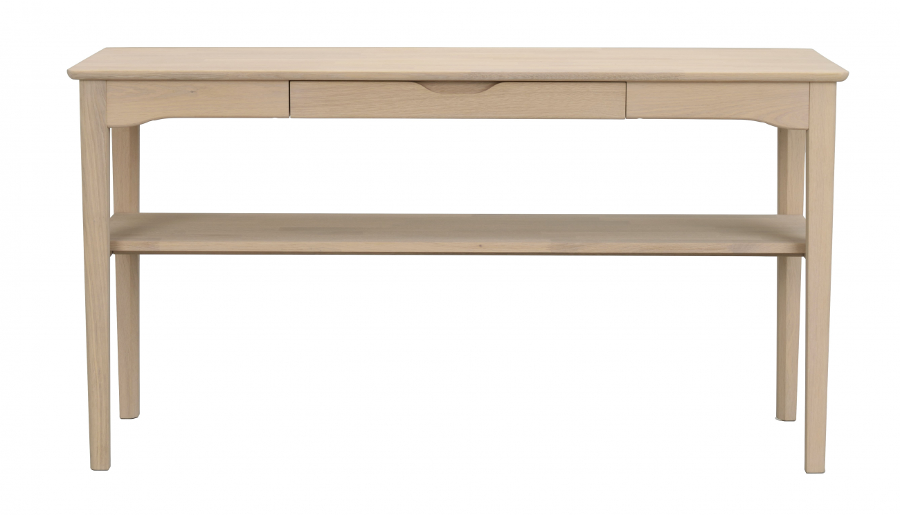 avlastningsbord 'markham' 140cm - vitpigmenterad