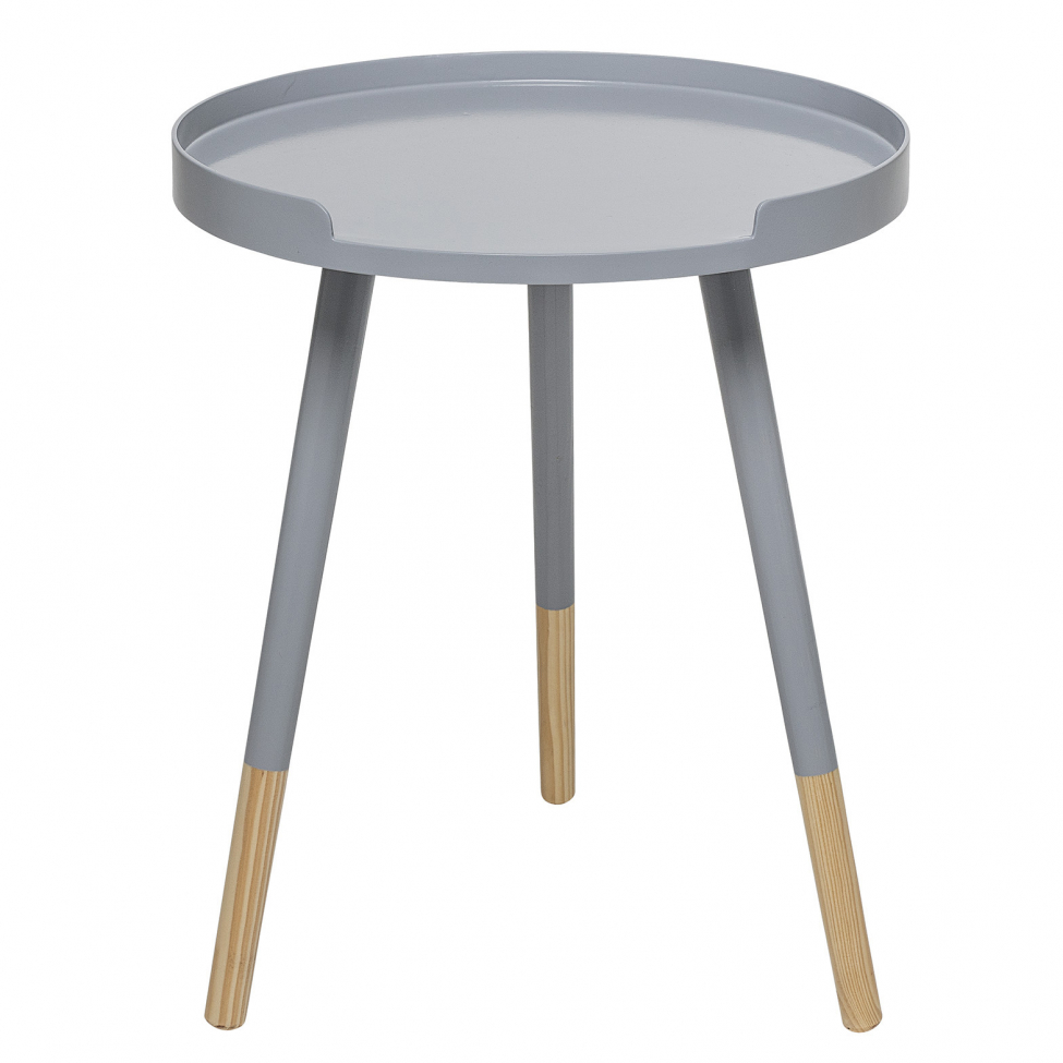 Sidobord 'Round' Grå Reforma Sthlm Skrivbord med träben – Bloomingville – Reforma Sthlm