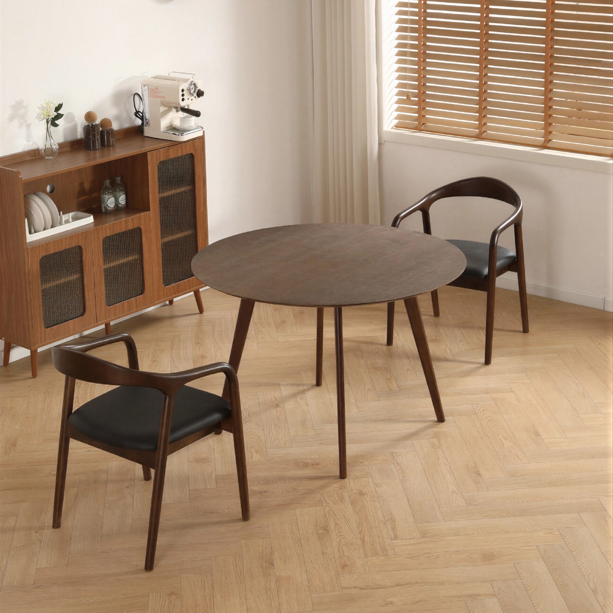 Matbord 'Luma' Runt 115cm - Valnöt