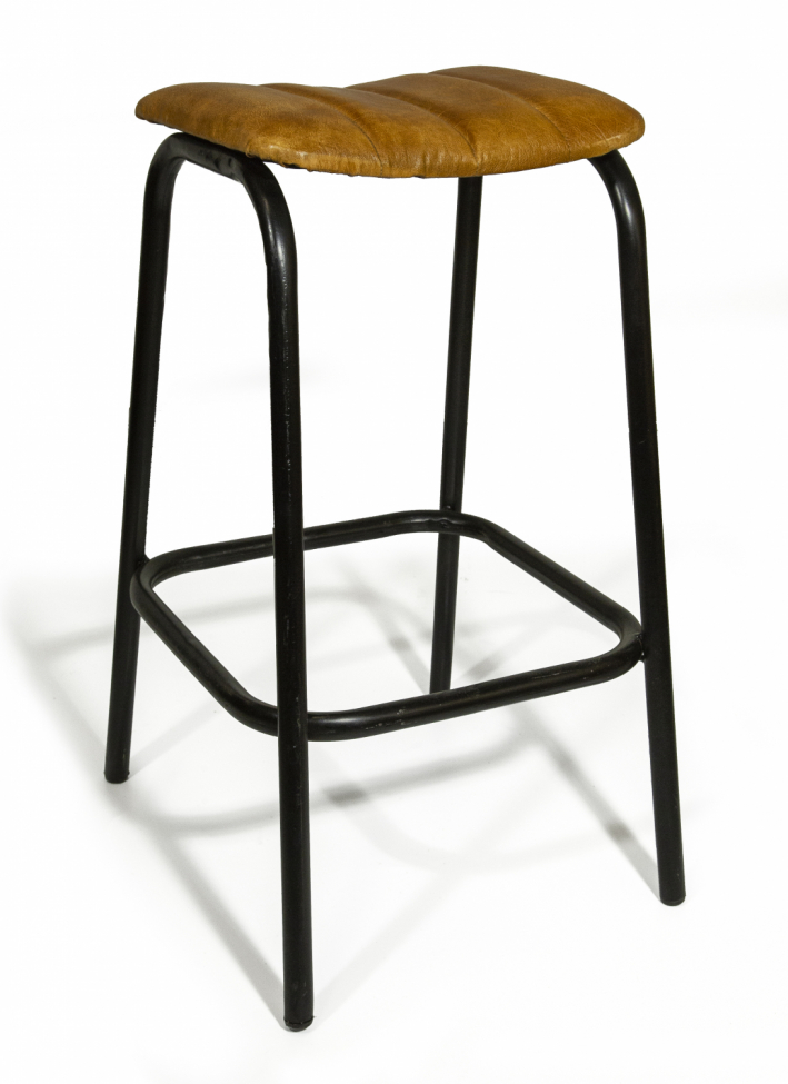 Vintage barpall LäderJärn Reforma Sthlm Barstol Läder Reforma Sthlm