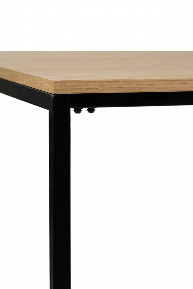 Matbord 'Vega' 180x90cm - Natur/Svart 