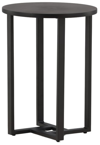 Soffbord 'Livia' Runt 40cm - Svart